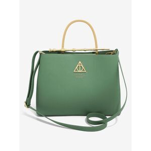 Loungefly Harry Potter Deathly Hallows Elder Wand Green Gold Handbag Purse
